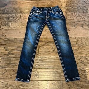 Miss Me Women's Skinny Jeans - Dark Blue